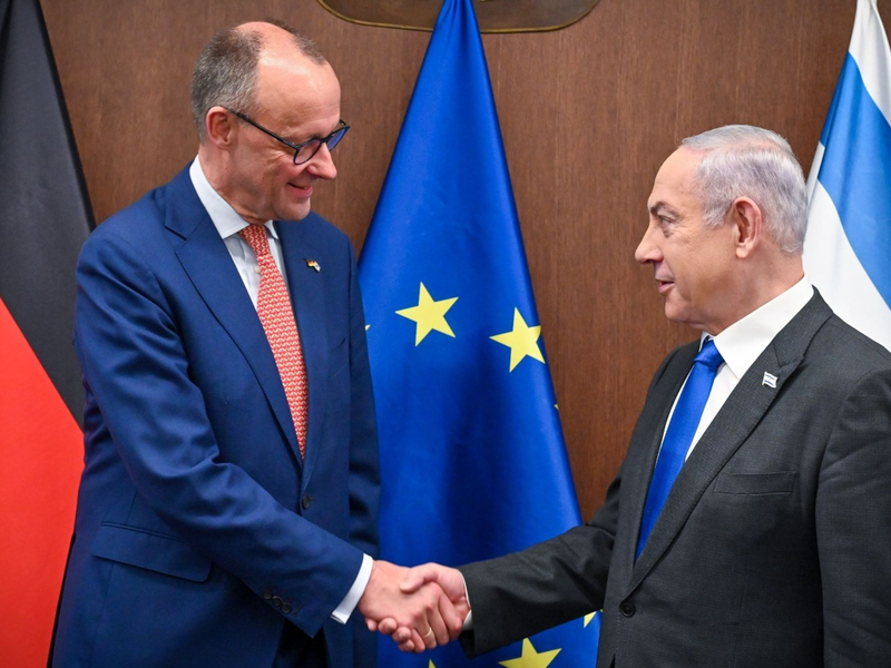 Im Telefonat forderte Bundeskanzler Merz den israelischen Premierminister Netanjahu den Angaben nach auf, alles in seiner Macht Stehende zu unternehmen, um umgehend einen Waffenstillstand zu erreichen. (Archivbild) - Foto: Kobi Gideon/GPO/dpa