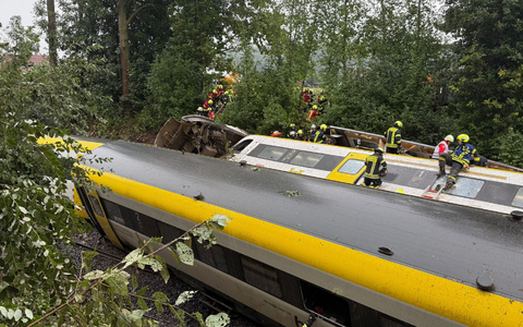 Der Zug entgleiste bei Riedlingen. - Foto: Thomas Warnack/dpa