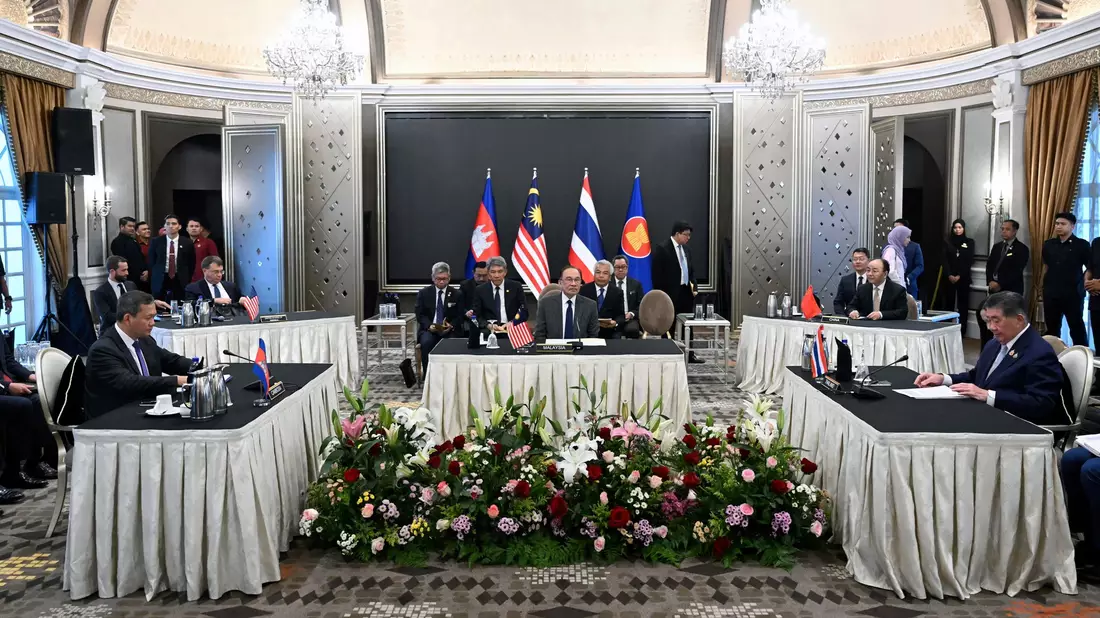 Kambodschas Regierungschef Hun Manet ist der Sohn von Hun Sen, dem starken Mann in Kambodscha. - Bild: Mohd Rasfan/AFP Pool/AP/dpa
