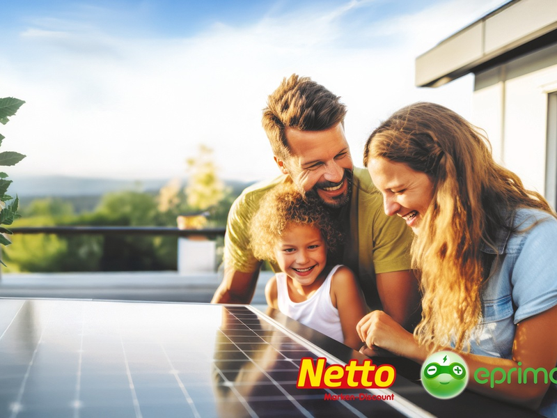 eprimo und Netto starten Balkon-PV-Offensive / Zwei Discounter ziehen an einem Strang - Foto: presseportal.de