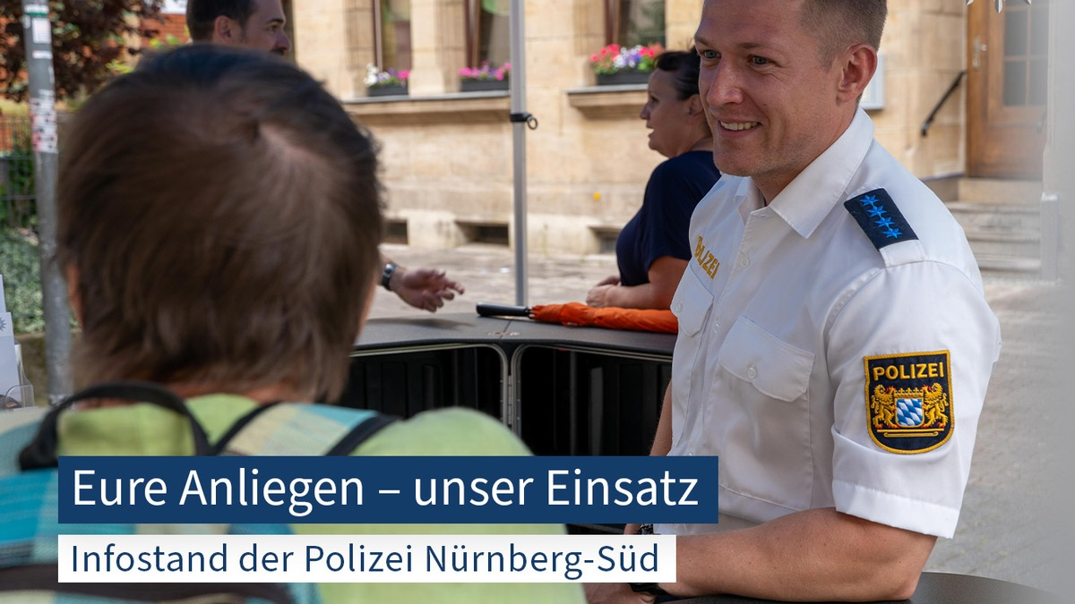 POL-MFR: (757) Die Polizeiinspektion Nürnberg-Süd informiert am Aufseßplatz - Foto: presseportal.de