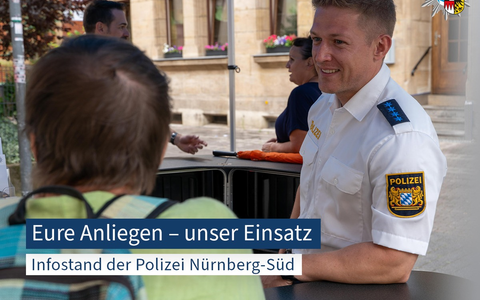 POL-MFR: (757) Die Polizeiinspektion Nürnberg-Süd informiert am Aufseßplatz - Foto: presseportal.de