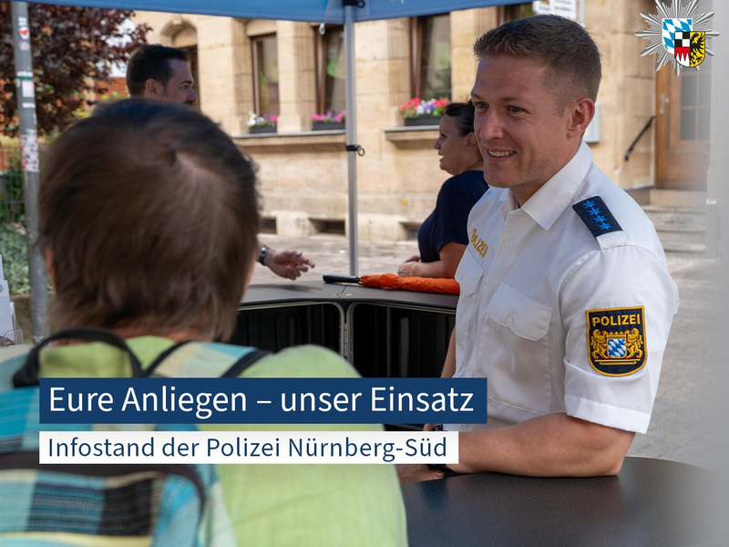 POL-MFR: (757) Die Polizeiinspektion Nürnberg-Süd informiert am Aufseßplatz - Foto: presseportal.de