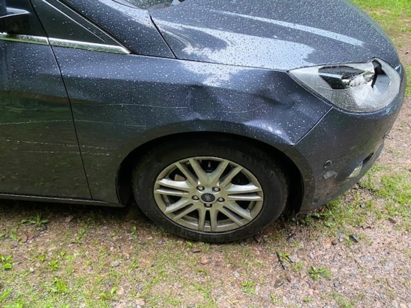 POL-PDPS: Wer hat den Ford beschädigt? Polizei bittet um Hinweise. - Foto: presseportal.de