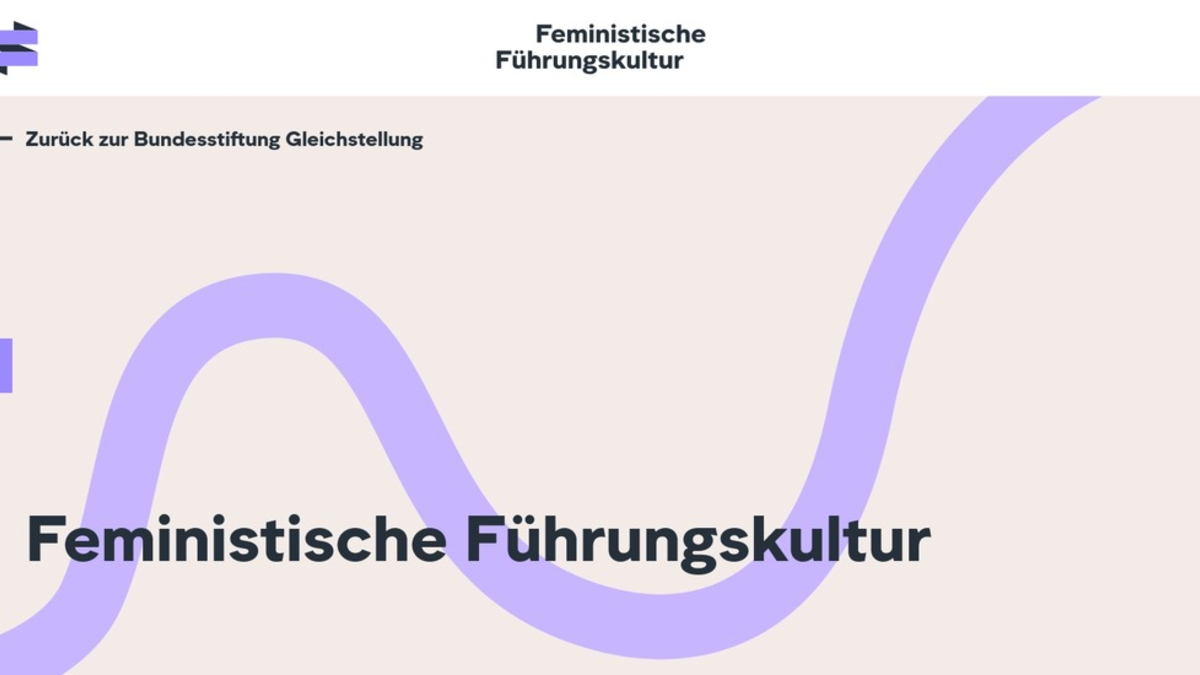 Führung geschlechtergerecht gestalten / Bundesstiftung Gleichstellung launcht Online-Wissens-Tool zu feministischer Führungskultur in Organisationen - Foto: presseportal.de