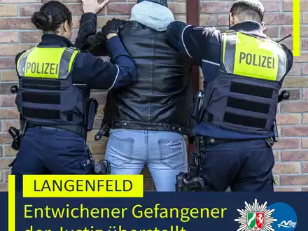 POL-ME: Bonn-Auerberg: Festnahme eines aus dem Maßregelvollzug entwichenen Strafgefangenen - 2507134 - Foto: presseportal.de