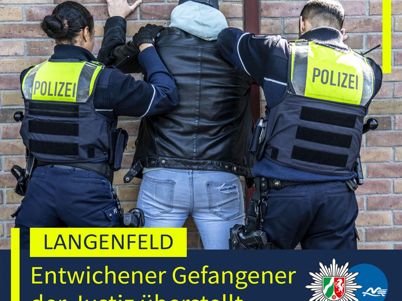 POL-ME: Bonn-Auerberg: Festnahme eines aus dem Maßregelvollzug entwichenen Strafgefangenen - 2507134 - Foto: presseportal.de