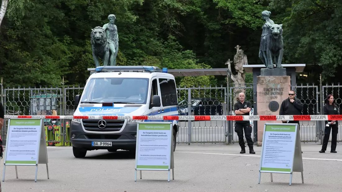 Der Tiergarten ist am Dienstag überraschend aus Betriebsgründen geschlossen geblieben. - Bild: Daniel Löb/dpa