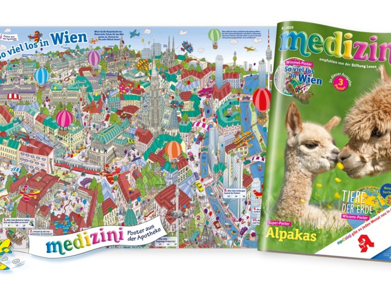 Wien entdecken mit Kinderaugen: Das neue medizini-Wimmelposter macht Österreichs Hauptstadt zum Abenteuer - Foto: presseportal.de
