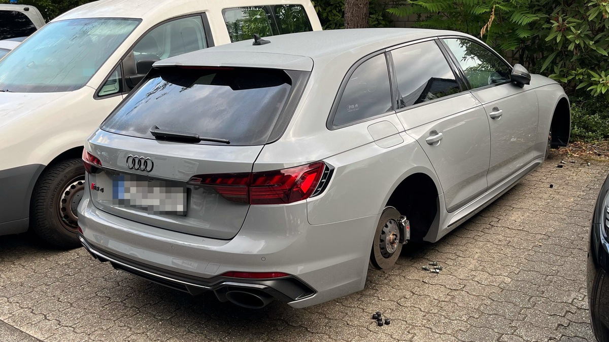POL-RBK: Bergisch Gladbach - Unbekannte entwenden Räder von Pkw Audi in Frankenforst - Foto: presseportal.de