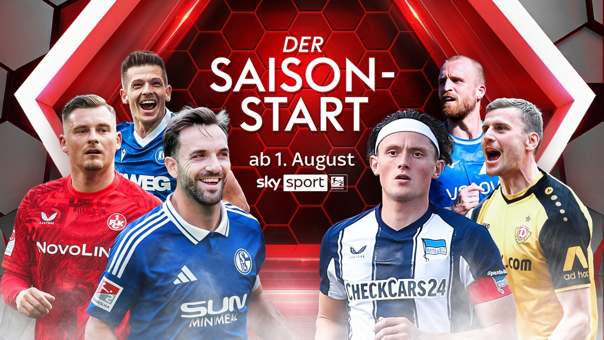 Das Eröffnungsspiel FC Schalke 04 gegen Hertha BSC und alle weiteren Partien der 2. Bundesliga 2025/26 ab Freitag live auf Sky Sport - Foto: presseportal.de