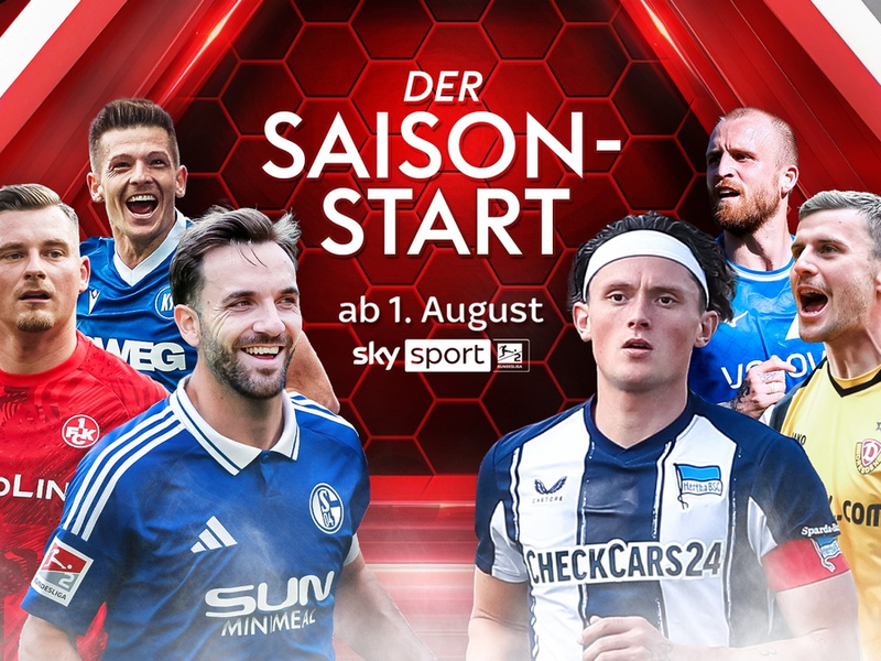 Das Eröffnungsspiel FC Schalke 04 gegen Hertha BSC und alle weiteren Partien der 2. Bundesliga 2025/26 ab Freitag live auf Sky Sport - Foto: presseportal.de