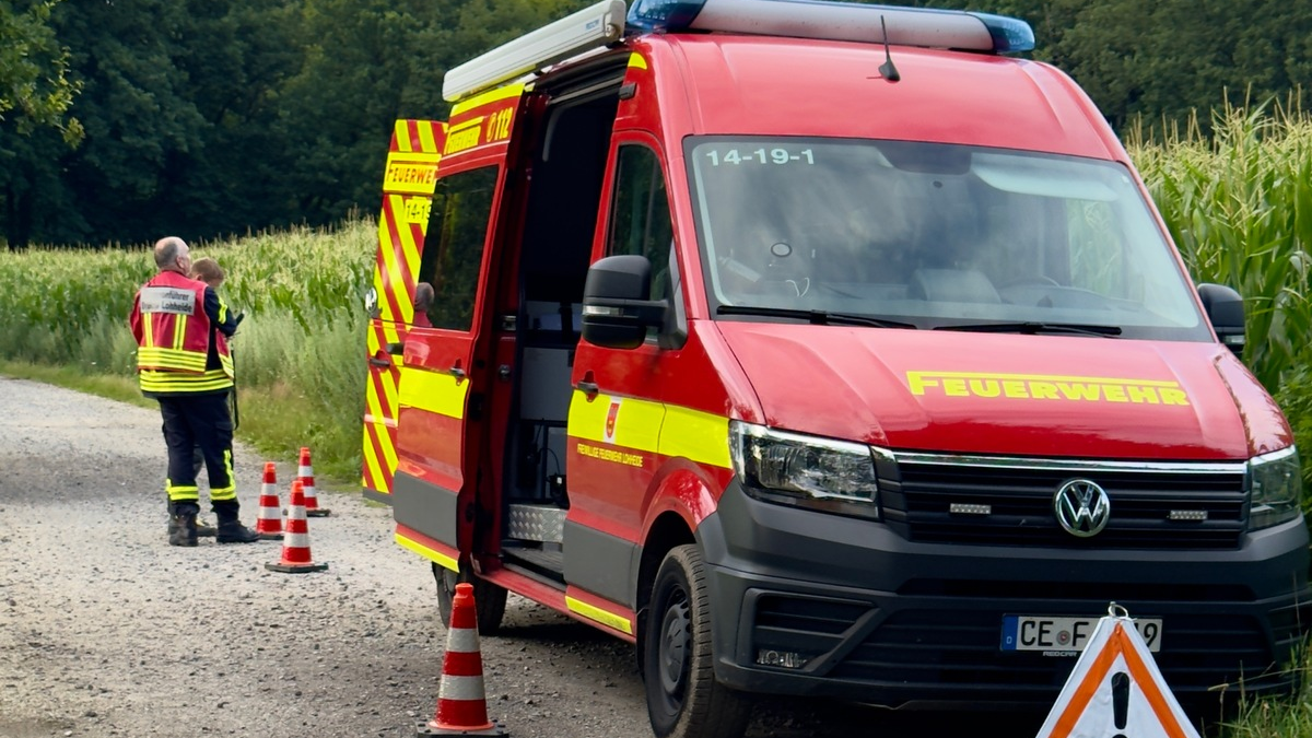 FW-OLL: UAV-Einheiten üben in Huntlosen die Zusammenarbeit - vier Drohnen gleichzeitig in der Luft - Foto: presseportal.de