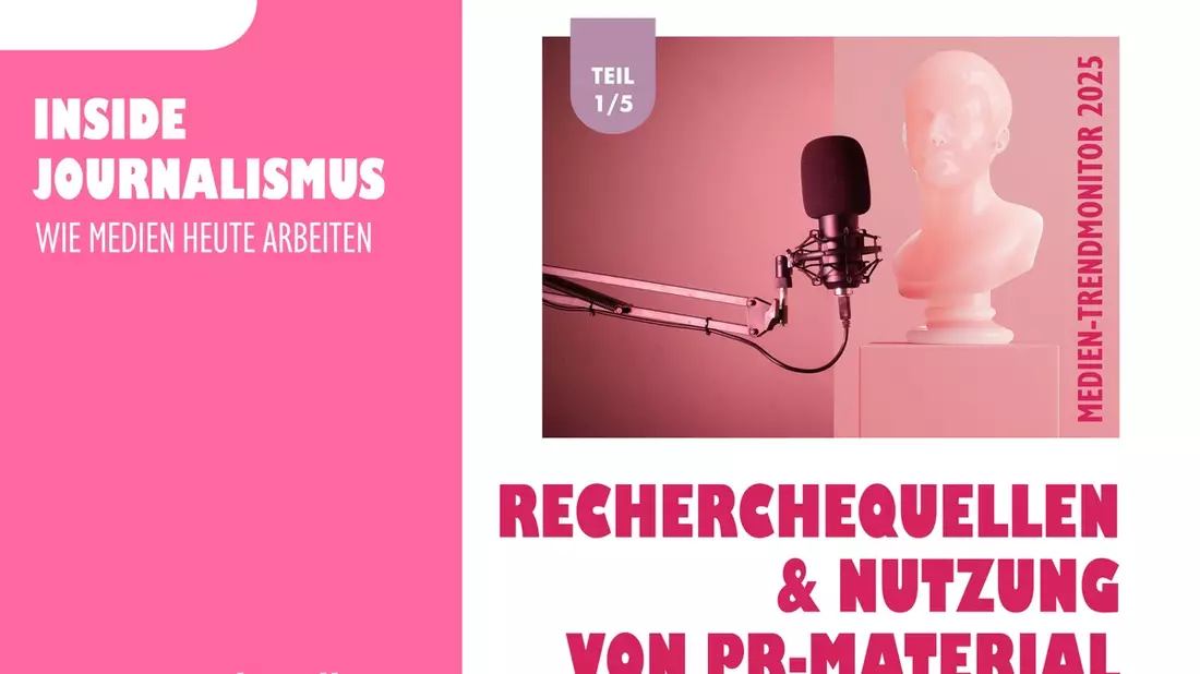 Medien-Trendmonitor 2025: So arbeiten Journalisten heute - Bild: presseportal.de