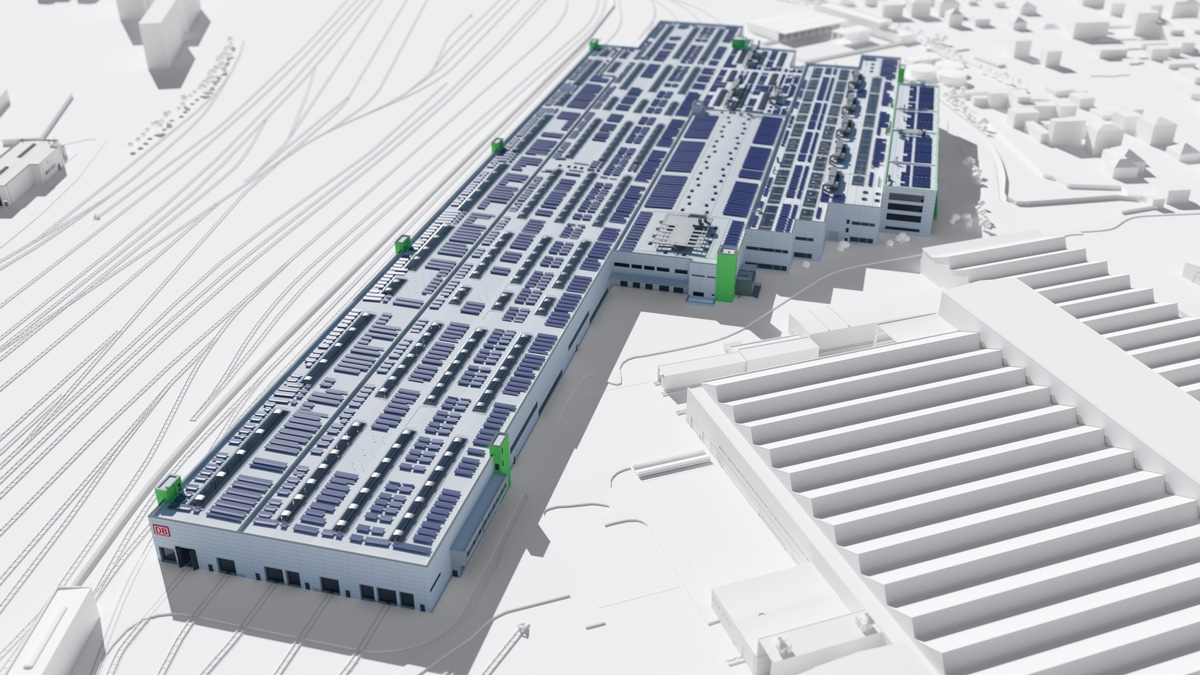Die Kohle weicht der Bahn: Das neue Instandhaltungswerk für den ICE 4 - Foto: presseportal.de