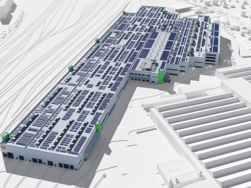 Die Kohle weicht der Bahn: Das neue Instandhaltungswerk für den ICE 4 - Foto: presseportal.de