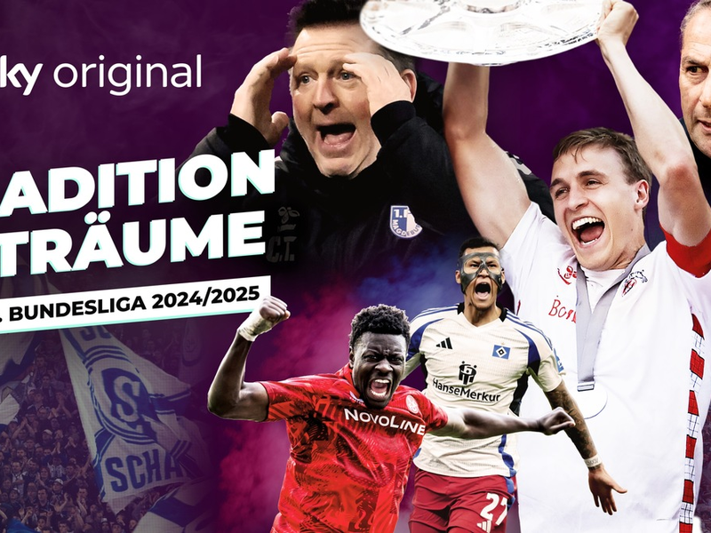Trailer von Sky Original Doku Tradition & Träume: Die 2. Bundesliga 2024/2025 veröffentlicht - ab 8. August bei Sky und WOW - Foto: presseportal.de