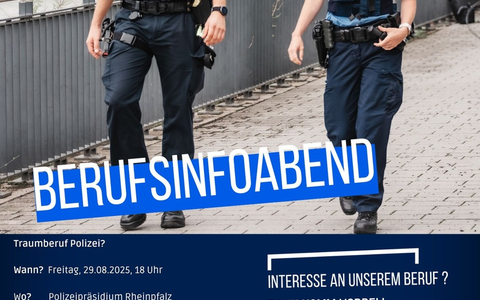 POL-PPRP: Berufsinfoabend der Polizeiinspektion Ludwigshafen 1 - Foto: presseportal.de