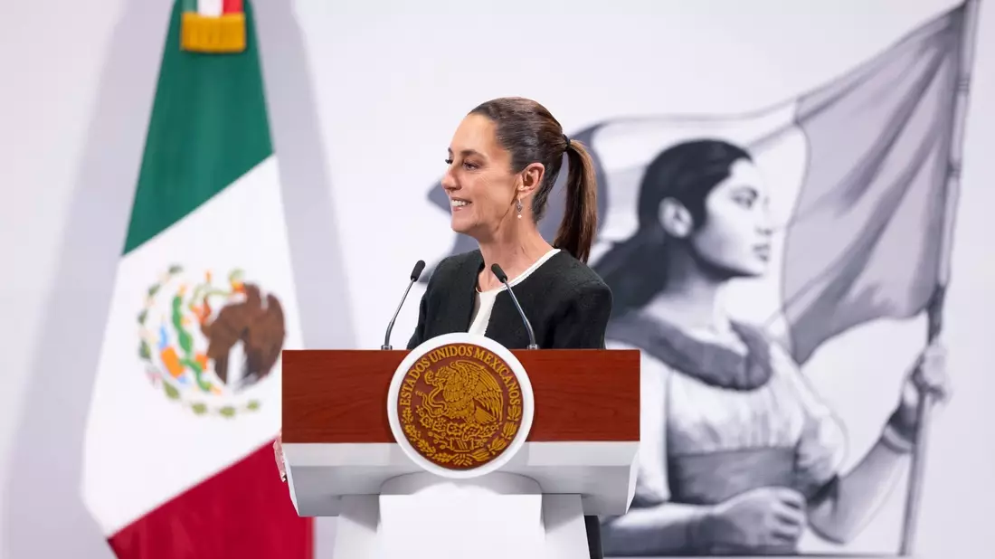 Mexikos Präsidentin Sheinbaum: «sehr gutes Gespräch mit US-Präsident Donald Trump». (Archivbild) - Bild: -/Presidencia De México/dpa