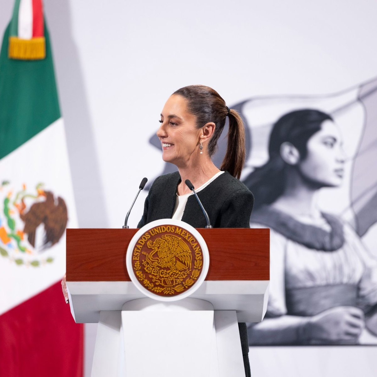Mexikos Präsidentin Sheinbaum: «sehr gutes Gespräch mit US-Präsident Donald Trump». (Archivbild) - Foto: -/Presidencia De México/dpa
