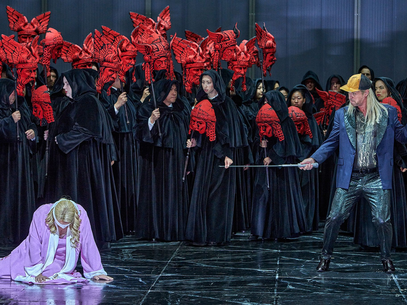 Eine Szene aus der Oper «Götterdämmerung».  - Foto: Enrico Nawrath/Bayreuther Festspiele/dpa