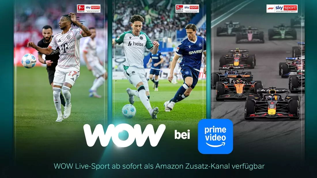WOW Live-Sport ab sofort als Prime Video Zusatz-Kanal verfügbar - Bild: presseportal.de