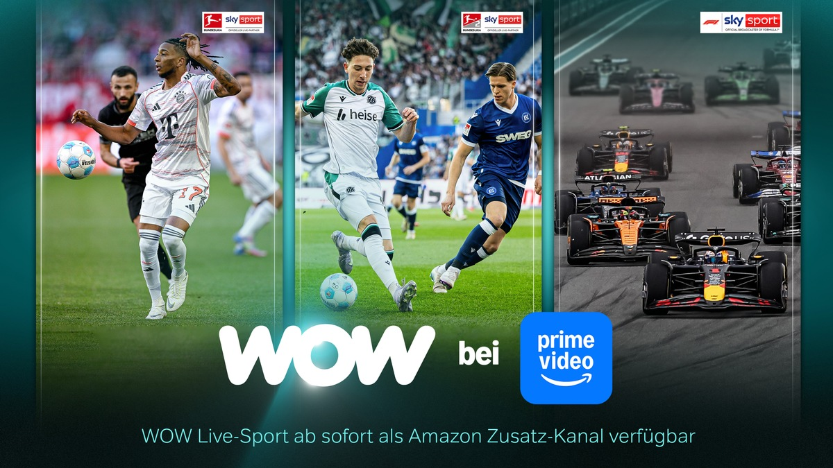 WOW Live-Sport ab sofort als Prime Video Zusatz-Kanal verfügbar - Foto: presseportal.de