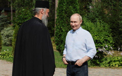 Fast jedes Jahr besucht Putin Kremlchef Putin das orthodoxe Kloster auf der nordrussischen Insel Walaam.  - Foto: Gavriil Grigorov/Pool Sputnik Kremlin/AP/dpa