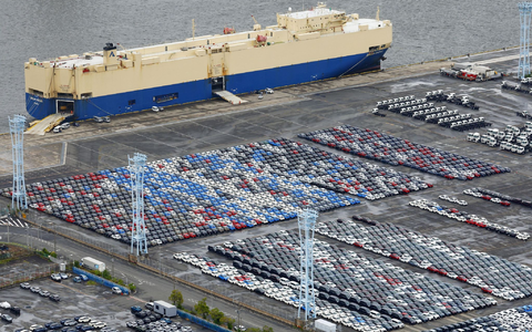 Die Zölle für Importe in die USA kommen später.  - Foto: Kyodo/dpa