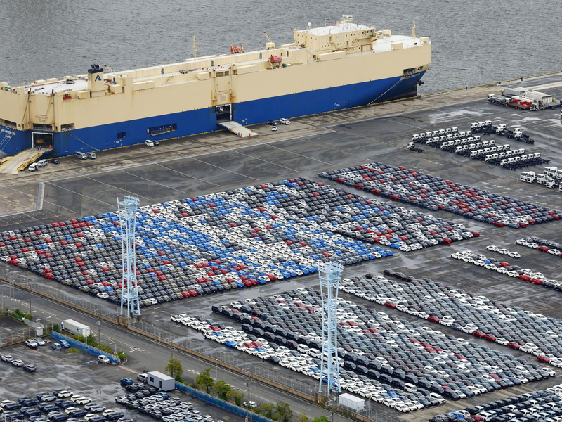 Die Zölle für Importe in die USA kommen später.  - Foto: Kyodo/dpa