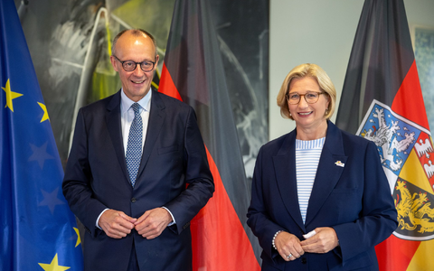 Das Saarland ist das dritte Bundesland, dass Merz bei seinen Länderreisen besucht - Foto: Harald Tittel/dpa