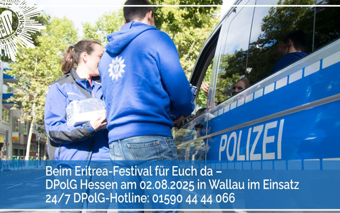 DPolG Hessen: Eritrea-Festival in Hofheim-Wallau,Es darf keinen inneren eritreischen Machtkampf auf deutschen Straßen geben. - Foto: presseportal.de