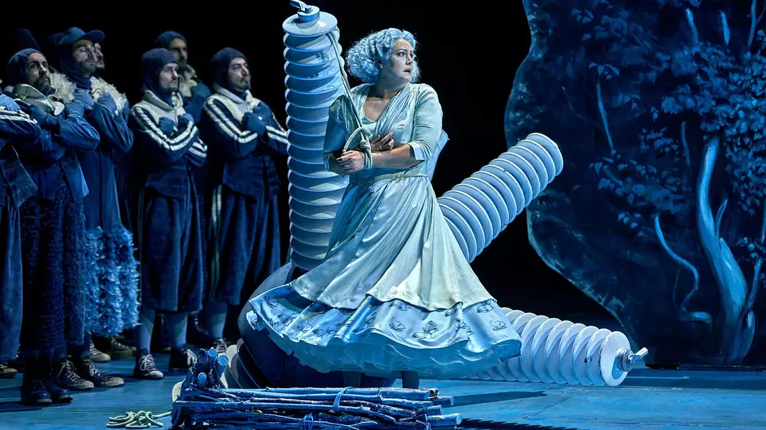Szene aus «Lohengrin». - Bild: Enrico Nawrath/Bayreuther Festspiele/dpa