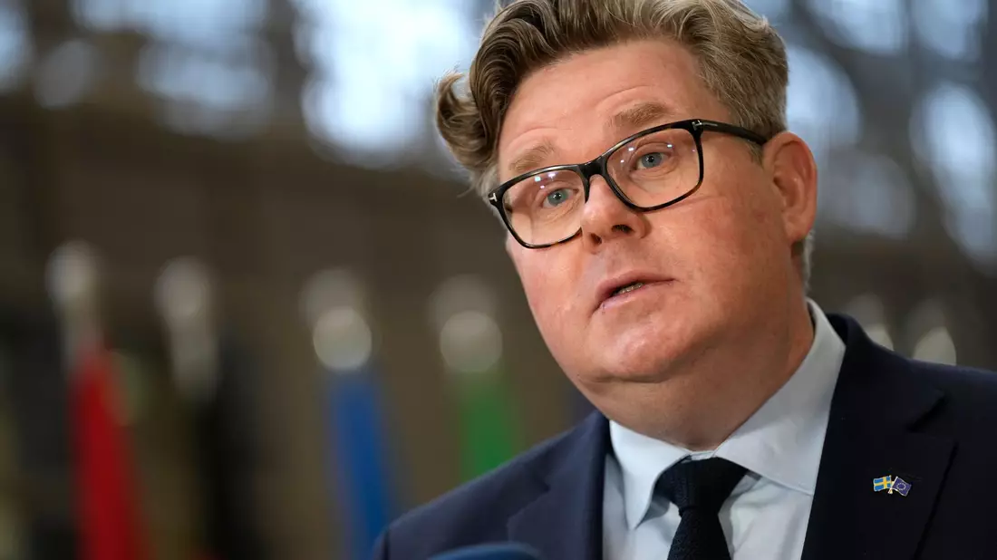 Der schwedische Justizminister Gunnar Strömmer. - Bild: Virginia Mayo/AP/dpa