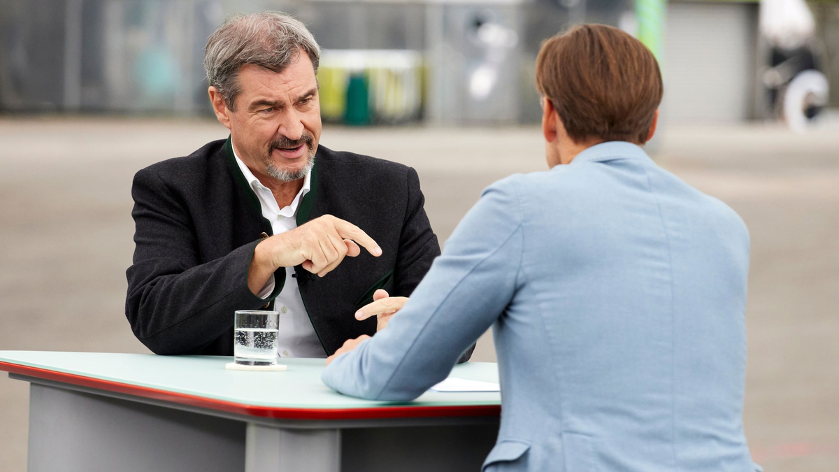 Die AfD liegt in Umfragen derzeit bei 25 Prozent und damit nur knapp hinter der Union.  - Foto: Sebastian Arlt/ZDF/dpa