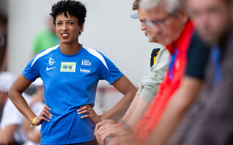 Yemisi Ogunleye übertraf beim deutschen Meistertitel die 19 Meter. - Foto: Sven Hoppe/dpa