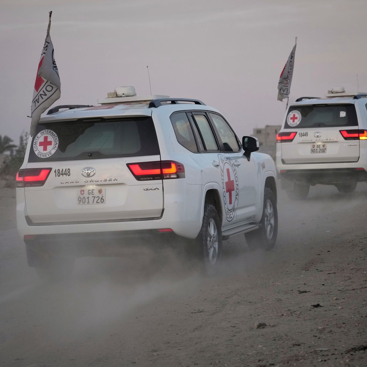 Die Hamas will ihren Geiseln unter Bedingungen Hilfe über das Rote Kreuz zukommen lassen. (Archivbild) - Foto: Abdel Kareem Hana/AP/dpa