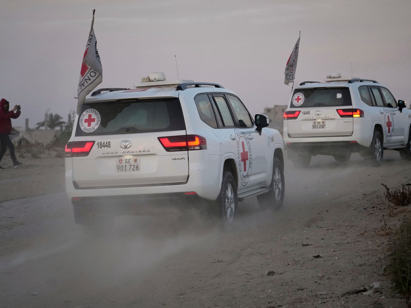Die Hamas will nun ihren Geiseln, die dem Hungertod nahe sind, Hilfe über das Rote Kreuz zukommen lassen. (Archivbild)  - Foto: Abdel Kareem Hana/AP/dpa