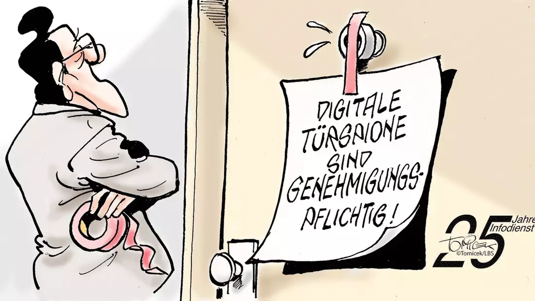 Digitaler Türspion / Besser vorher Eigentümerbeschluss besorgen - Bild: presseportal.de