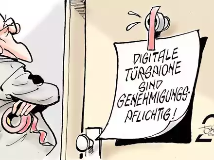 Digitaler Türspion / Besser vorher Eigentümerbeschluss besorgen - Foto: presseportal.de