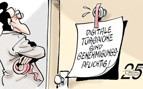 Digitaler Türspion / Besser vorher Eigentümerbeschluss besorgen - Foto: presseportal.de