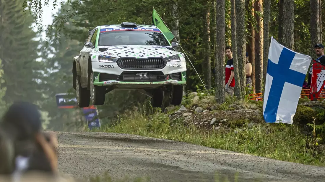 Finnland-Rallye: Erneutes WRC2-Podium für Škoda-Crew Robert Virves und Jakko Viilo - Bild: presseportal.de