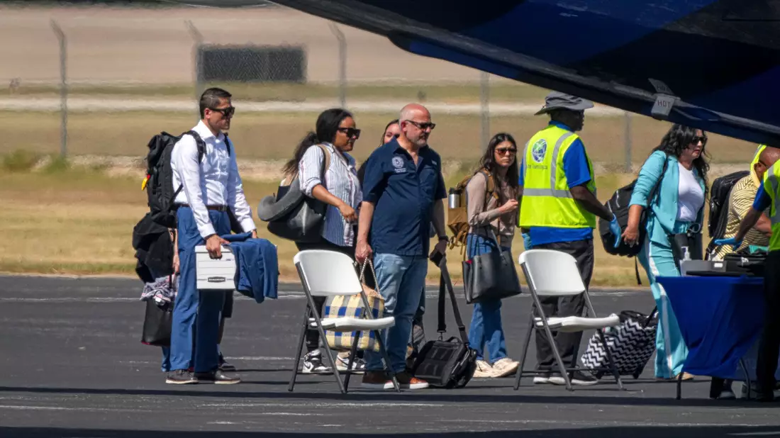 Demokraten sind aus Texas abgereist, um das nötige Quorum für eine Abstimmung über Wahlkreise in dem Bundesstaat zu verhindern.  - Bild: Aaron E. Martinez/Austin American-Statesman/AP/dpa