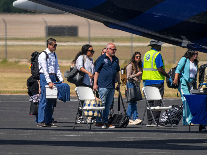 Demokraten sind aus Texas abgereist, um das nötige Quorum fĂŒr eine Abstimmung ĂŒber Wahlkreise in dem Bundesstaat zu verhindern. - Foto: Aaron E. Martinez/Austin American-Statesman/AP/dpa