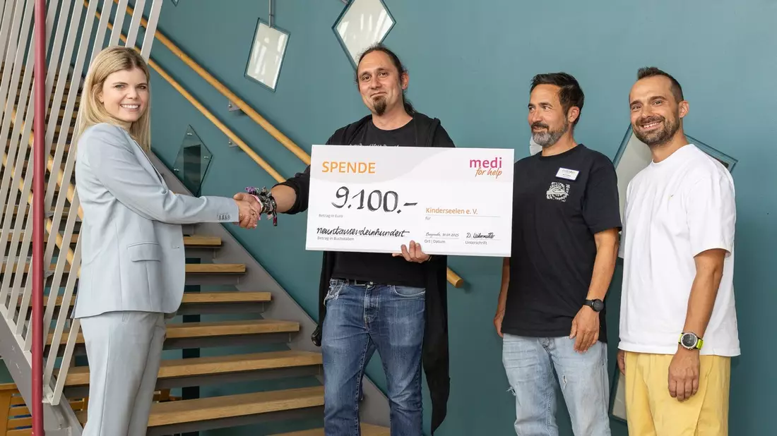 15-jähriges Jubiläum: medi for help spendet 9.100 Euro an den Verein Kinderseelen e. V. - Bild: presseportal.de