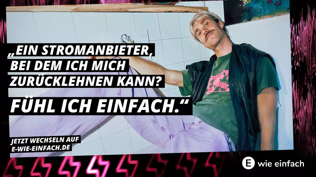 Fühl ich einfach: E WIE EINFACH zeigt, wie man die junge Zielgruppe begeistert. Emotionale Kampagne mit Sänger Kasi setzt dabei voll auf Gen-Z-Awareness. - Bild: presseportal.de
