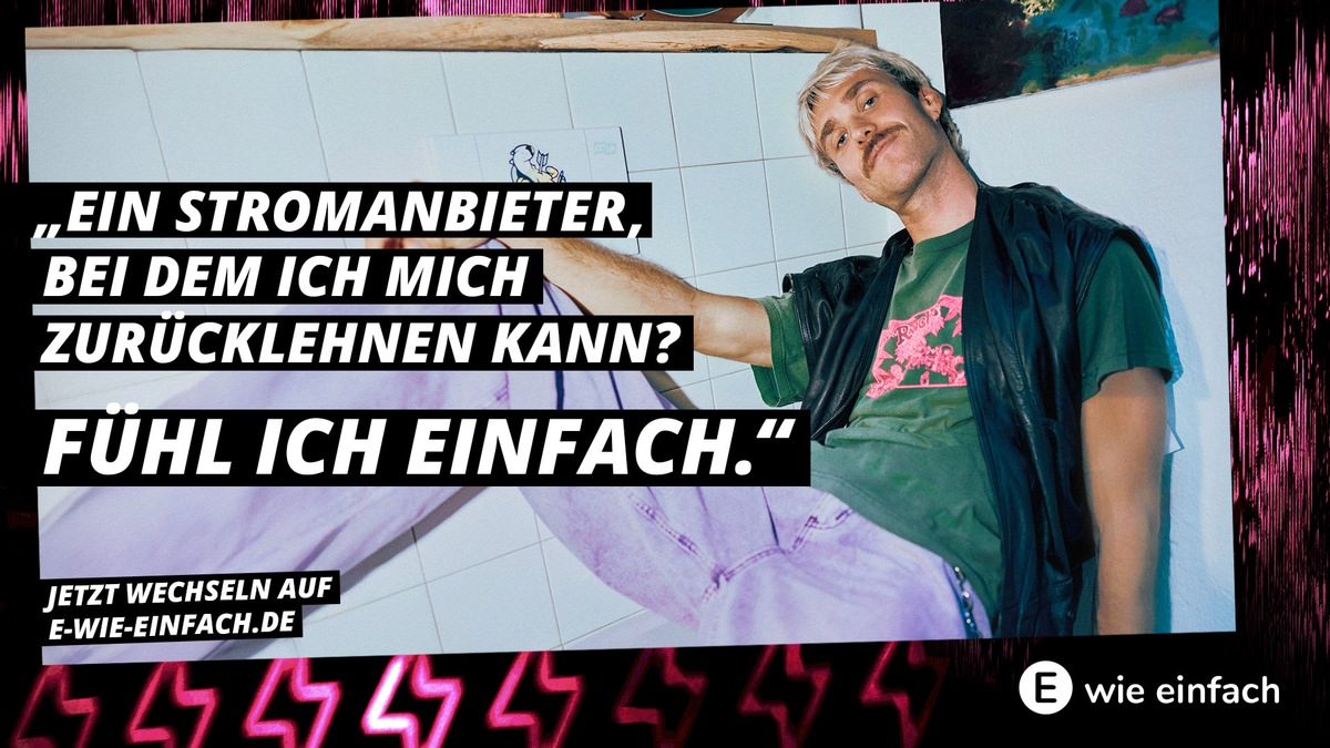 Fühl ich einfach: E WIE EINFACH zeigt, wie man die junge Zielgruppe begeistert. Emotionale Kampagne mit Sänger Kasi setzt dabei voll auf Gen-Z-Awareness. - Foto: presseportal.de