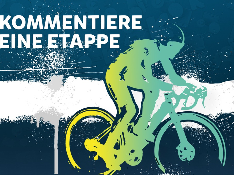 Radsport-Fan Ivo (12) und ARD-Sportreporter Florian Naß kommentieren Deutschland Tour-Etappe / Team Timster blickt hinter die Kulissen der Live-Übertragung - Foto: presseportal.de