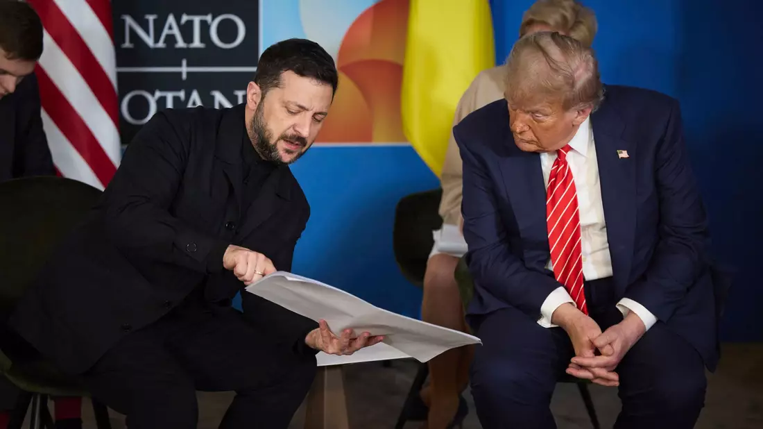Die Beziehungen zwischen dem ukrainischen Präsidenten Wolodymyr Selenskyj und US-Präsident Donald Trump sind nicht immer leicht gewesen. In einem Telefonat haben sie nun ihre Positionen zu Russland abgestimmt. (Archivbild) - Bild: Ukraine Presidency/Planet Pix via ZUMA Press Wire/dpa