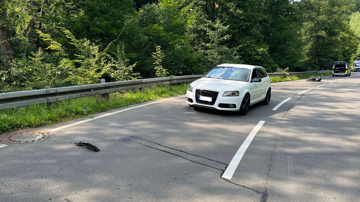 POL-GM: Frontalzusammenstoß mit Kleinkraftrad - Foto: presseportal.de